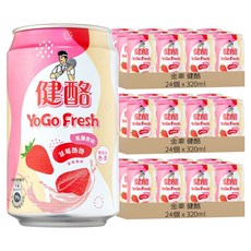 金車 健酪 乳酸飲料 草莓酪酪, 72個, 320ml