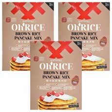 源順食品 Oh'Rice 糙米鬆餅預拌粉, 烏龍茶口味, 100%純天然糙米, 450g, 3盒