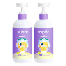 soybebe x 神秘公寓 Ato 嬰幼兒多合一洗髮沐浴露, 470ml, 2個