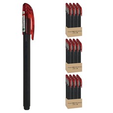 PENTEL 極速鋼珠筆, 紅色, 36支