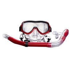 beend. 潛水鏡 + 呼吸管套組 MS-05, 紅色