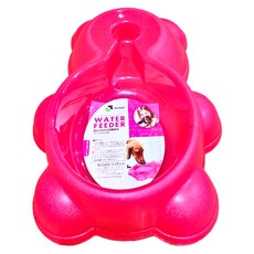 Richell 利其爾 寵物500ml自動給水器, 粉色, 1個