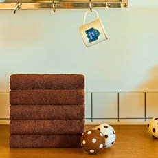 올리 스완컬렉션 반전디자인 오코텍스 렌징모달 호텔수건 200g, 우드, 5개