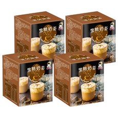 SIGNWIN 三得冠 黑糖奶茶粉 Set, 台灣嚴選黑糖, 簡單方便沖泡, 20g, 10入, 4盒