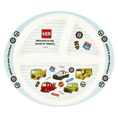 Skater 竹纖維美耐皿分隔餐盤 3格 430ml, TOMICA, 1個