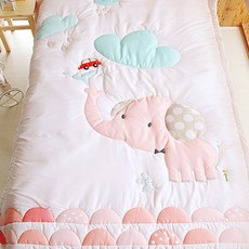 The Huuz 孩童印花棉被, 粉色 大象款