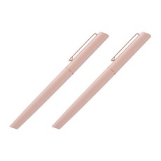 IWI 蒙恬 CONCISION 簡約系列鋼珠筆, 一體式結構傾斜筆身設計, 彈性筆夾設計, 好寫不費力, 柔霧粉, 2支