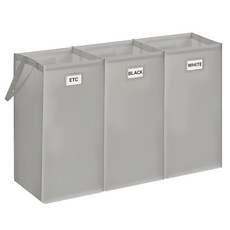 Nature Living Leaf Edition 反轉魅力資源回收分類桶 3個, 灰色