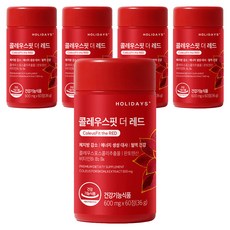 홀리데이즈 콜레우스핏 더 레드, 60정, 5개