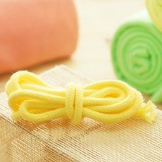 해피베어스 러블리 둥근스트링 장식끈, 옐로우, 3팩