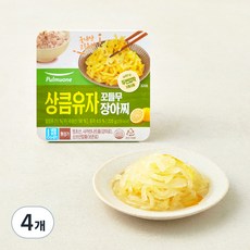 풀무원 상큼유자 꼬들무 장아찌, 220g, 4개