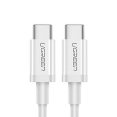 UGREEN 綠聯 Type-C-Type-C 5A快充電線/傳輸線, 2m, 白色, 1條