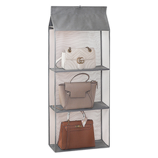 衣櫥收納網面包包帽子掛袋 3層, 顏色隨機