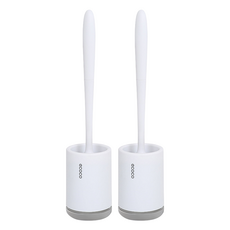 ecoco 意可可 馬桶刷 壁掛款 灰色 PP TPR材質, 2支