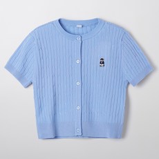 SPAO 女童 Coody 麻花短袖開襟衫