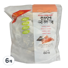 해심 미니꽃게 천연국물팩, 60g, 6개
