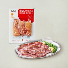 품애복 5무 훈제오리 바비큐 슬라이스, 500g, 1개