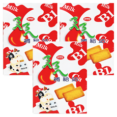 SANESU ㄋㄟㄋㄟ 補給站 牛奶餅乾, 174g, 3盒