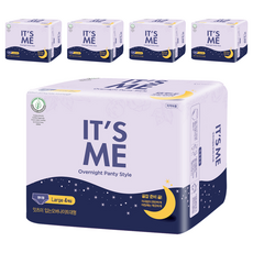 잇츠미 유기농 입는 오버나이트, 대형, 4개입, 5개