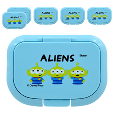 Skater 銀離子濕紙巾蓋 10.8 x 7.8 x 1.4cm, 三眼怪 藍色, 6個