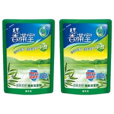 毛寶 香滿室 中性地板清潔劑 補充包, 99.9%抑菌率 清新茶樹, 1.8kg, 2包