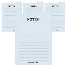 PLEPIC Sticky Index It便利貼, 1本, 09 筆記(藍色), 4本