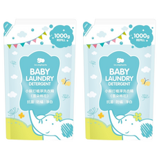 les enphants 麗嬰房 小蘇打植淨洗衣精 補充包 雲朵棉花香, 1kg, 2包