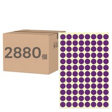 鶴屋 圓形 圓點標籤 101V 紫色, 3個, 960個裝