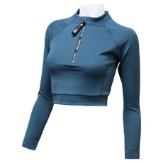 Tubetree 女式露臍上衣防護上衣 B6207, Coral Blue