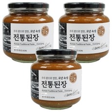 使用韓國大豆製成的光園傳統豆醬, 450g, 3個