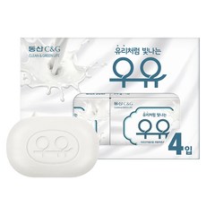 동산씨앤지 우유비누, 90g, 4개