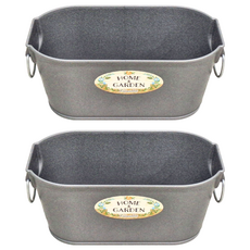 KEYWAY 聯府 香草仿鐵收納盒 IR10-1, 灰色, 2個