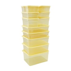 Nanu Dam 更柔軟Q彈保鮮盒 250ml x 4入 + 600ml x 2入 + 900ml x 2入 + 1.3L x 2入 + 2L x 2入 + 2.7L 套組, 1套