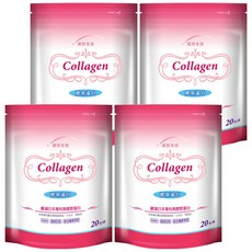 統欣生物科技 膠原蛋白 4.5g*20包*4袋 (日本專利魚膠原蛋白, 維生素C, 蘋果多酚, 小分子好吸收)