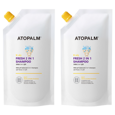 ATOPALM 愛多康 兒童清新二合一洗髮精 補充包, 250ml, 2個