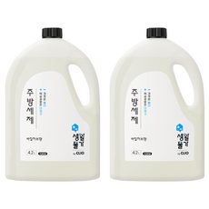 크리오 생활물가 주방세제 바질허브향, 4.2L, 2개