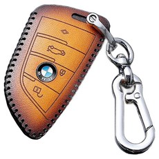 하마테 BMW 레트로 가죽 키케이스 C타입, 브라운, BMW 신형타임