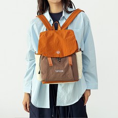 MEICHEL Lewan 收納撞色日常後背包 10756, 橘色