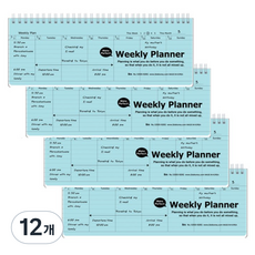 ibis PP 桌上型週計畫本, 淺天藍色, 12個