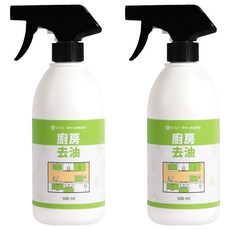 歐美淨 植萃酵素廚房去油清潔劑, 深入細縫分解油污, 添加尤加利成份防蚊蟲, 500ml, 2瓶