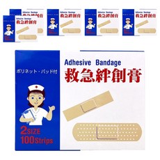 京立奇 救急絆創膏 未滅菌 白色, 100個, 6盒