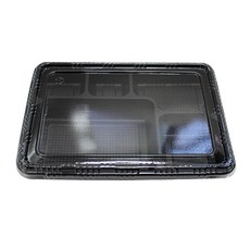 SJ 豬排便當外送容器 + 蓋子, 1入, 50套