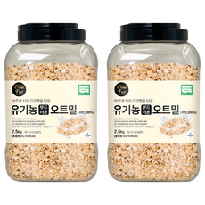 DGFARM 罐裝嚴選燕麥片, 2.5 公斤, 2個