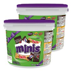 마즈 엠앤엠즈 스니커즈 트윅스 초콜릿 믹스드 기프팅 버켓, 450g, 2개