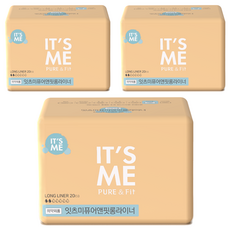 IT'S ME Pure&Fit護墊, 長款(18cm), 20片, 3包