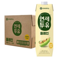 연세두유 플레인, 1L, 12개