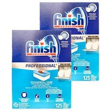 finish 洗碗碇 洗碗機專用 125顆, 2盒, 2125g