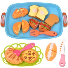 베이커리 플레이트 소꿉놀이 세트, 혼합색상, 1개