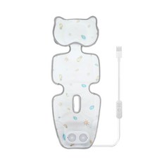 嬰幼兒風扇涼墊雙風扇, 灰色, 1個