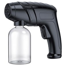 紫外線奈米噴霧消毒槍 17.8x16.8x5.8cm USB充電式 300ml容量 黑色, 1個